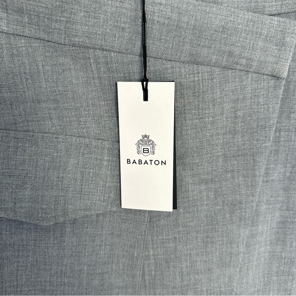 Babaton Grey Asymmetrical Mini Skirt Size 0 NWT Film Worn - Picture 3 of 9